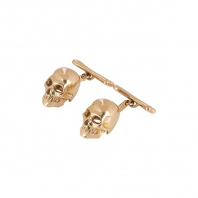 Rose Gold Skull Cufflinks